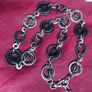 Antique silver Chunky Chain Belt